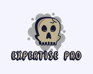 Skull Graffiti Art logo design