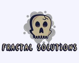 Skull Graffiti Art logo design