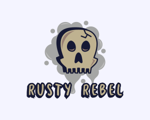 Skull Graffiti Art logo design