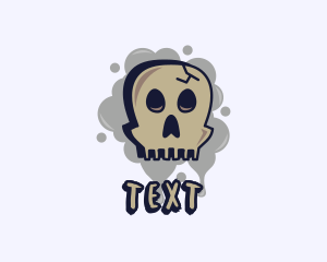 Skull Graffiti Art logo design