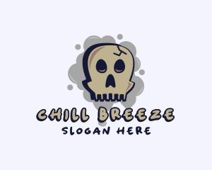 Skull Graffiti Art logo design