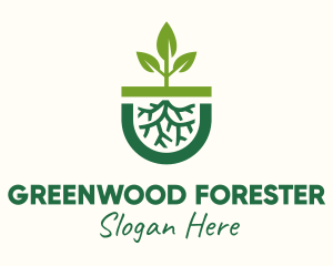 Nature Forestation Planting  logo design