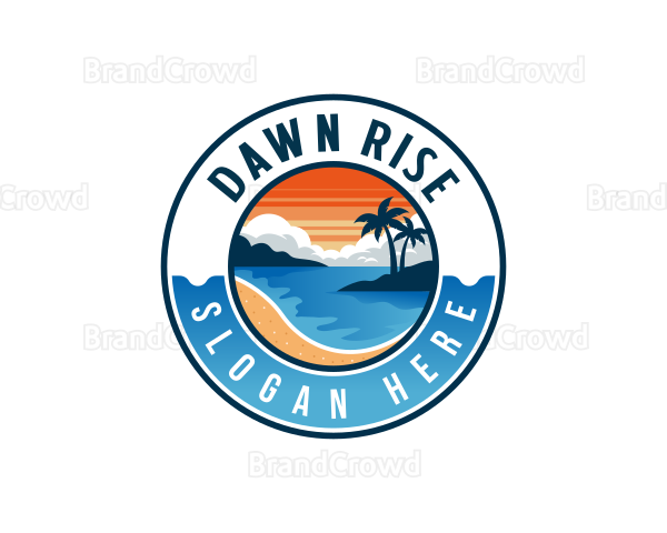 Travel Vacation Beach Logo