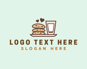 Biscuit - Milk Cookies logo design