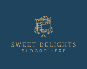 Cake Baking Dessert logo design