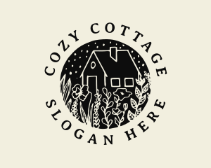 Cottage - Floral Home Garden logo design