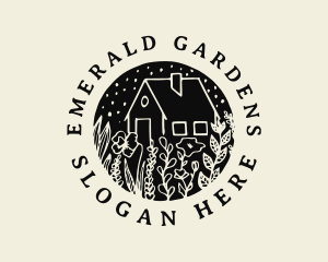 Floral Home Garden  logo design