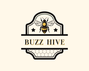 Natural Honey Bee  logo design