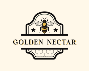 Honey - Natural Honey Bee logo design