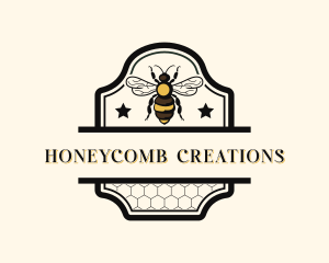 Natural Honey Bee  logo design