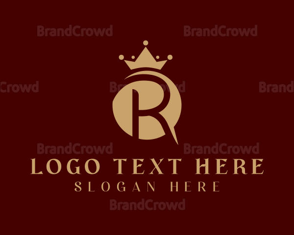 Royal Crown Letter R Logo