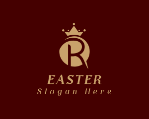 Ecommerce - Royal Crown Letter R logo design