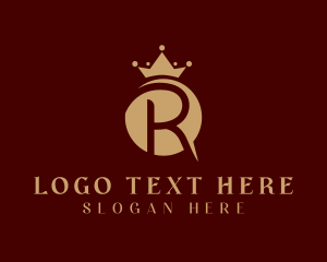 Store - Royal Crown Letter R logo design