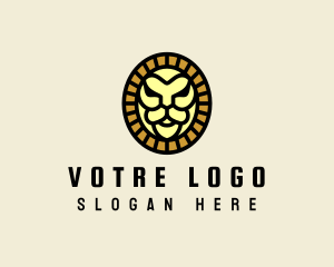 Coin - Fierce Lion Wildlife logo design