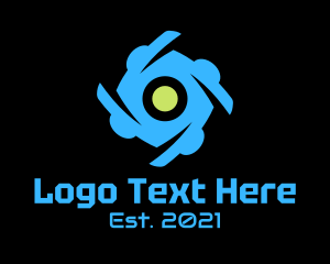 Rotation - Spiral Tech Surveillance logo design