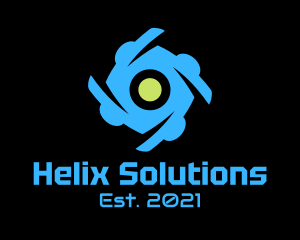 Helix - Spiral Tech Surveillance logo design