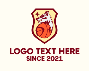 Basketball Team - Wolf Shield Basketball logo design