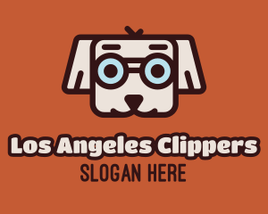 Pet Care - Cute Dog Glasses logo design