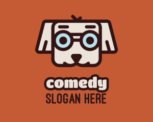 Pet Food - Cute Dog Glasses logo design