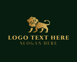 Wealth - Finance Lion Trading logo design