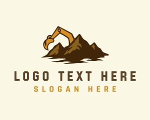 Industrial - Construction Machine Excavator logo design