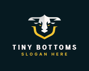 Bull Horn Letter T logo design