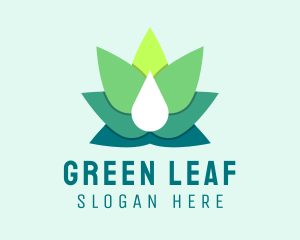 Cannabis Oil Weed Leaf logo design