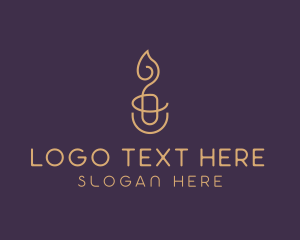Scented Candle - Scented Candle Decoration logo design
