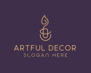 Scented Candle Decoration logo design