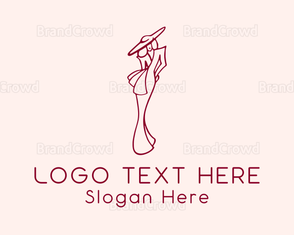 Woman Fashion Boutique Logo