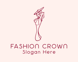 Woman Fashion Boutique logo design