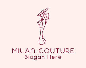 Woman Fashion Boutique logo design