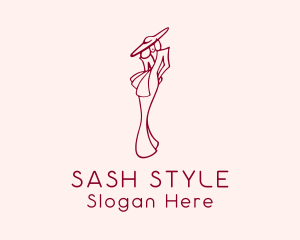 Woman Fashion Boutique logo design