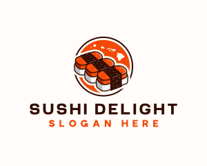 Hawaii Spam Musubi logo design