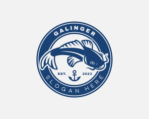 Fishing - Catfish Seafood Restaurant logo design