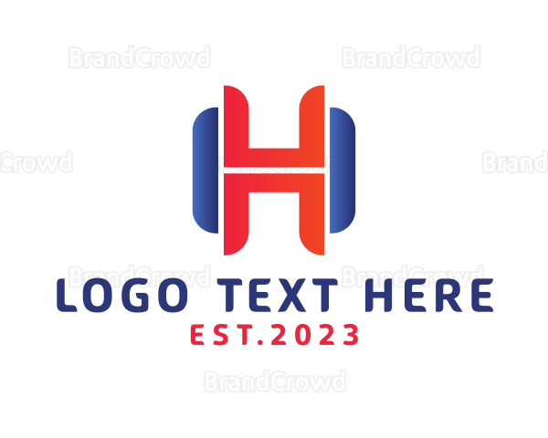 Supermarket Shopping Letter H Logo