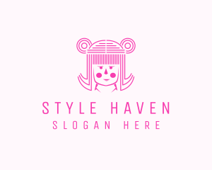 Cute Girl Doll  Logo