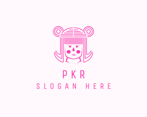 Cute Girl Doll  Logo