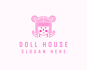 Doll - Cute Girl Doll logo design