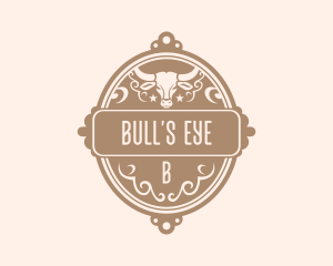 Bull Western Rodeo logo design