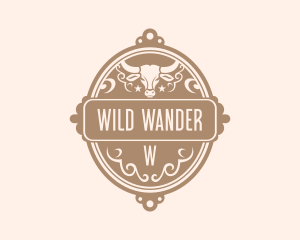 Bull Western Rodeo logo design