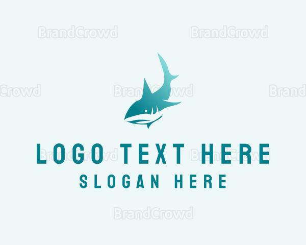 Ocean Shark Seafood Logo