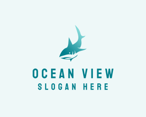 Ocean Shark Seafood  logo design