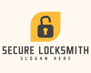 Locksmith - Unlock Padlock Locksmith logo design