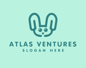 Cute Rabbit Stuffed Toy logo design