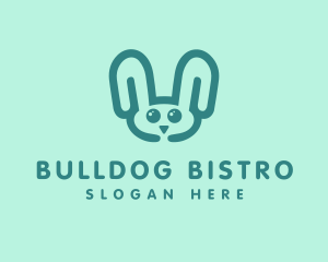 Cute Rabbit Stuffed Toy logo design