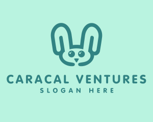 Cute Rabbit Stuffed Toy logo design