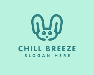 Cute Rabbit Stuffed Toy logo design