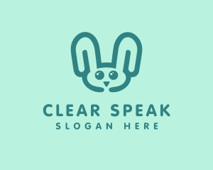 Cute Rabbit Stuffed Toy logo design