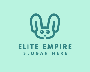 Cute Rabbit Stuffed Toy logo design